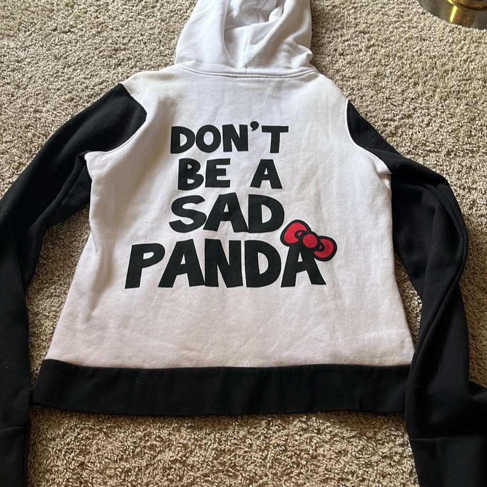 Sanrio hello kitty sad panda hoodie XL